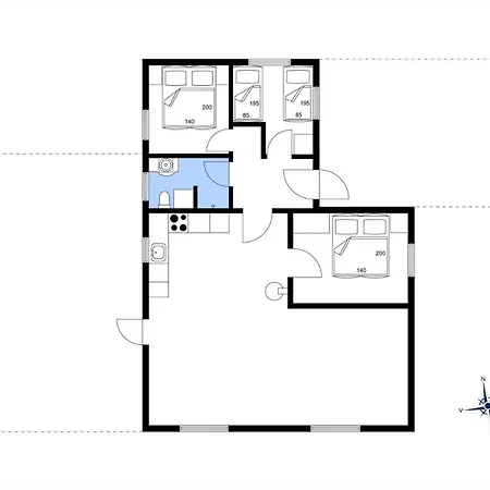 3512 - Fjorden 5 بيت للعطل Neksø